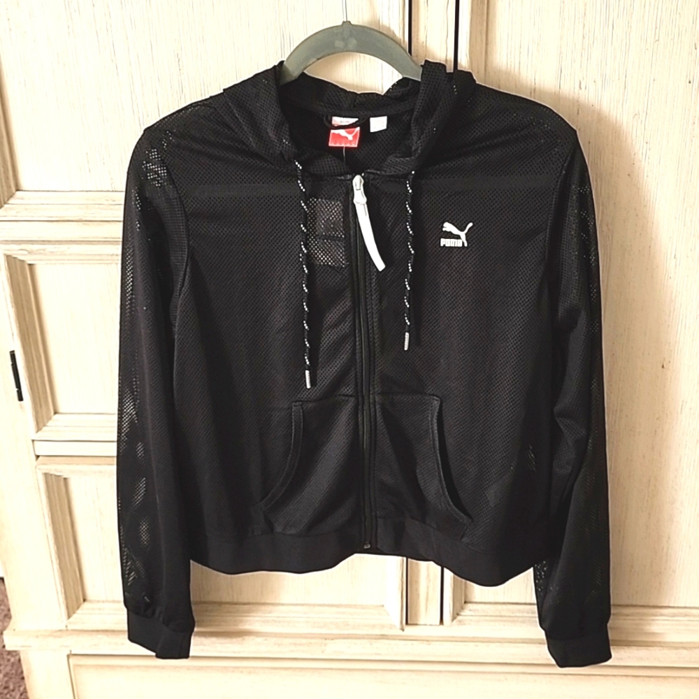 NWT Puma Sport Lifestyle mesh zip hoodie